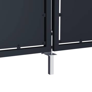 Garden Gate Steel 350x100 cm Anthracite - Durable & Secure