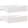  Under-Bed Drawers 2 pcs White 75x55x16 cm Solid Wood Pine Colour white Size 75 x 55 x 16 cm Number of 1 