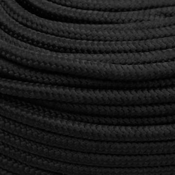 Boat Rope Full Black 8mm 100m Polypropylene - Durable & Versatile