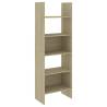 4 Piece Book Cabinet Set - Sonoma Oak Engineered Wood