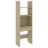 4 Piece Book Cabinet Set - Sonoma Oak Engineered Wood