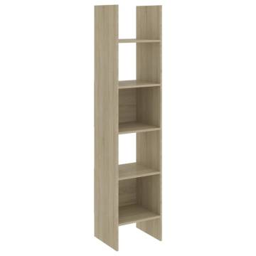 4 Piece Book Cabinet Set - Sonoma Oak Engineered Wood