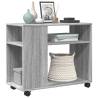 Side Table with Wheels Grey Sonoma - Stylish & Practical