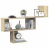 Sonoma Oak Wall Shelf - Stylish & Space-Saving Storage