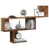 Wall Shelf Old Wood 100x15x70 cm - Durable Engineered Wood