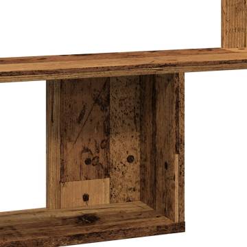 Wall Shelf Old Wood 100x15x70 cm - Durable Engineered Wood