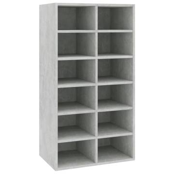 Concrete Grey Shoe Rack 54x34x100.5 cm - Stylish Storage Solution