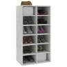 Concrete Grey Shoe Rack 54x34x100.5 cm - Stylish Storage Solution