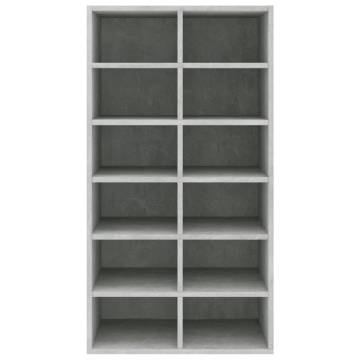 Concrete Grey Shoe Rack 54x34x100.5 cm - Stylish Storage Solution