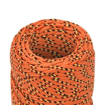 Boat Rope Orange 2mm 250m Polypropylene - Durable & Versatile