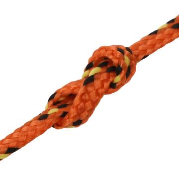 Boat Rope Orange 2mm 250m Polypropylene - Durable & Versatile