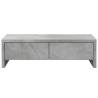 Monitor Stand with Drawers - Concrete Grey | HipoMarket