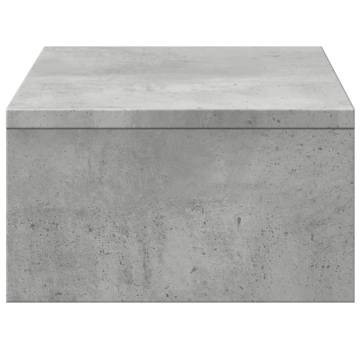 Monitor Stand with Drawers - Concrete Grey | HipoMarket