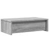 Monitor Stand with Drawers Grey Sonoma - Organize Your Workspace