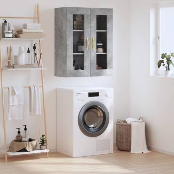 Wall Mounted Cabinet Concrete Grey - Stylish Storage Solution