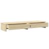 Monitor Stand with Drawers - Sonoma Oak 100x27x15 cm