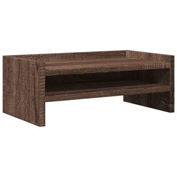 Monitor Stand Brown Oak - 42x24x16 cm Engineered Wood | HipoMarket