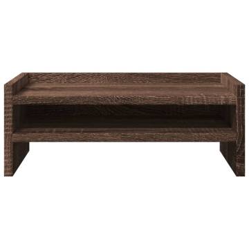 Monitor Stand Brown Oak - 42x24x16 cm Engineered Wood | HipoMarket