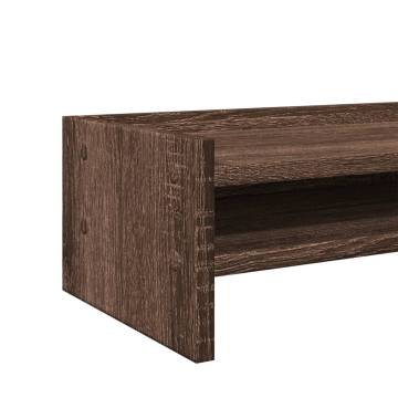 Monitor Stand Brown Oak - 42x24x16 cm Engineered Wood | HipoMarket