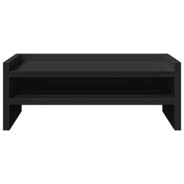 Monitor Stand Black 42x24x16 cm | Stylish Workspace Solution