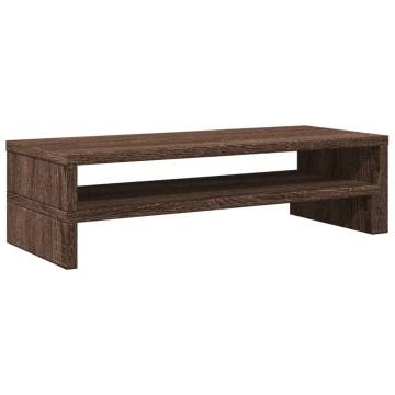 Monitor Stand Brown Oak | Stylish & Practical Workspace Solution