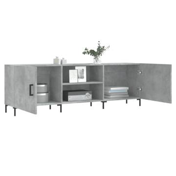 Stylish TV Cabinet Concrete Grey 150x30x50 cm | HipoMarket