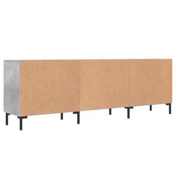 Stylish TV Cabinet Concrete Grey 150x30x50 cm | HipoMarket