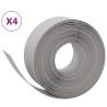 Flexible Garden Edgings - 4 pcs Grey 10 m x 20 cm | Hipo Market