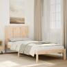  Extra Long Bed Frame without Mattress 90x220 cm Solid Wood Colour natural Size 90 x 220 cm 