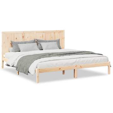 Extra Long Bed Frame 180x210 cm - Solid Wood | HipoMarket