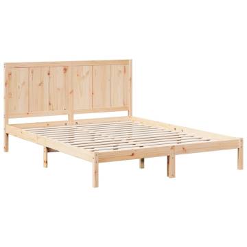 Extra Long Bed Frame 180x210 cm - Solid Wood | HipoMarket