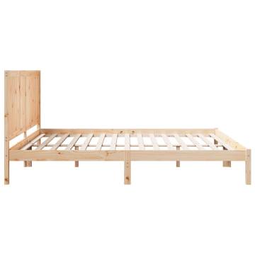 Extra Long Bed Frame 180x210 cm - Solid Wood | HipoMarket