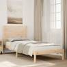  Extra Long Bed Frame without Mattress 90x220 cm Solid Wood Colour natural Size 90 x 220 cm 