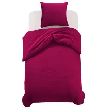 Burgundy Duvet Cover Set 155x220 cm - Stylish & Comfortable