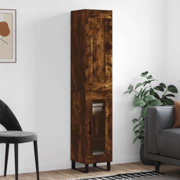 Highboard Smoked Oak - Stylish Storage Solution | HiPoMarket