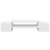 Monitor Stand with Storage - White Engineered Wood | Hipo Market