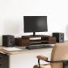 Monitor Stand with Storage - Brown Oak | Hipomarket UK