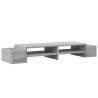 Monitor Stand with Storage - Grey Sonoma, 100x27 cm