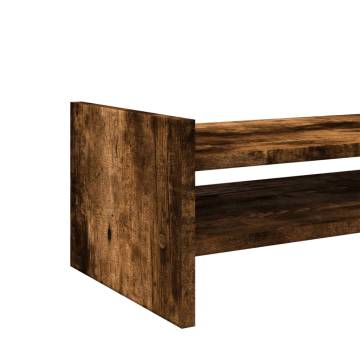 Monitor Stand Smoked Oak - Ergonomic & Stylish | HipoMarket