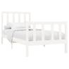 White Solid Wood Pine Bed Frame 100x200 cm | Hipomarket UK