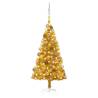  Artificial Pre-lit Christmas Tree with Ball Set Gold 120 cm PET Colour gold and rose Size 120 x 65 cm Quantity in Package 1 Number of Branch Tips 