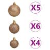 Pre-lit Gold Christmas Tree with Ball Set | 120 cm | Hipomarket