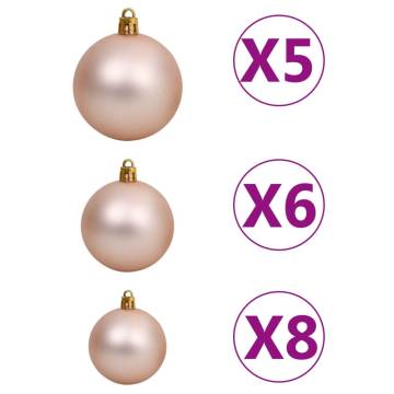 Pre-lit Gold Christmas Tree with Ball Set | 120 cm | Hipomarket