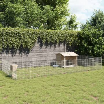 Free Range Animal Enclosure - 24-Panel Galvanised Iron