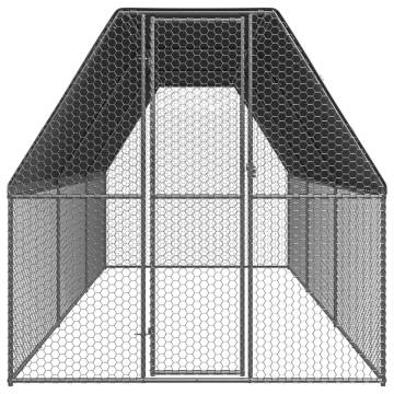 Spacious Chicken Cage 2x6m | Galvanised Steel | Hipomarket