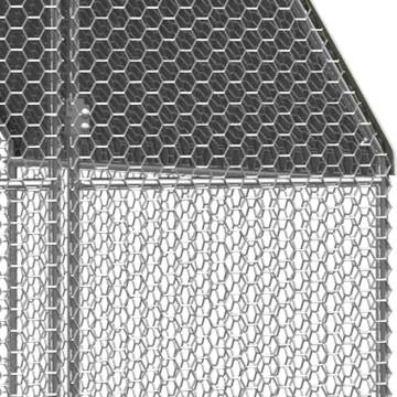 Galvanised Steel Chicken Cage 2x10x2m | Durable Outdoor Enclosure