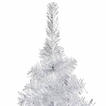 Artificial Pre-lit Christmas Tree - Silver 120 cm | HipoMarket