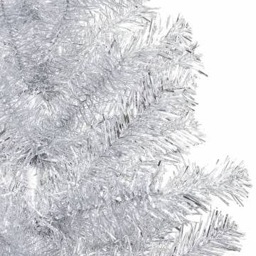 Artificial Pre-lit Christmas Tree - Silver 120 cm | HipoMarket