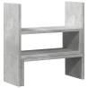 Adjustable Concrete Grey Desk Organiser - 40x17x41 cm