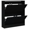  Shoe Cabinet Black 80x21x87.5 cm Engineered Wood Colour black Size 80 x 21 x 87.5 cm Quantity in Package 1 Number of 